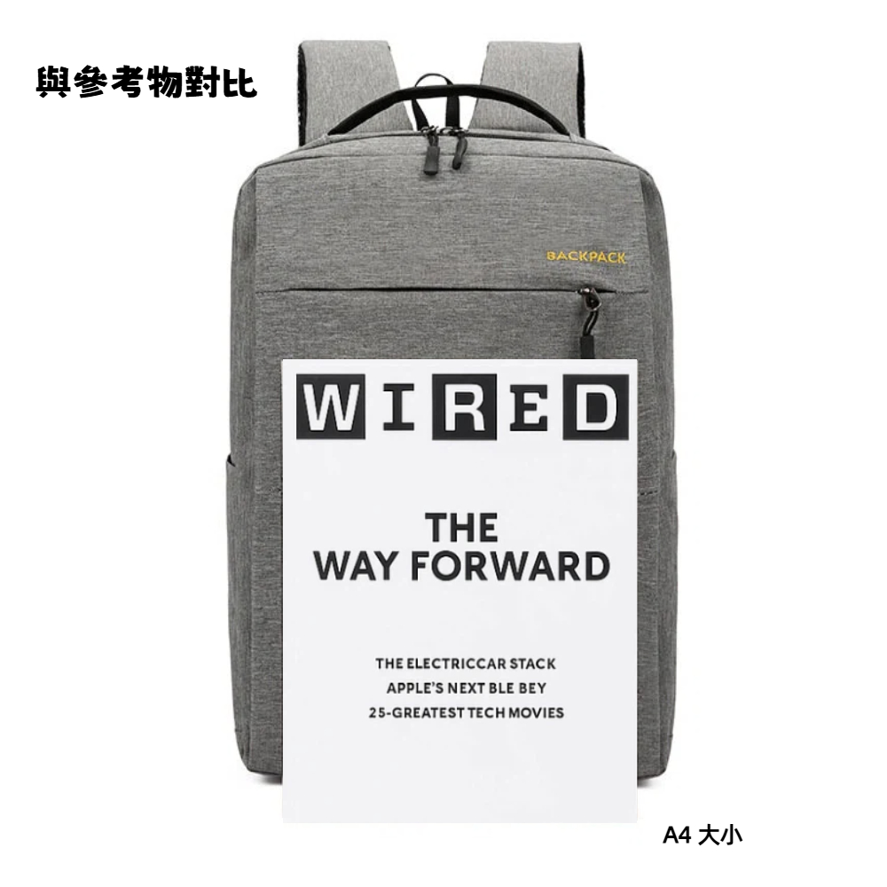 【A&R】三件組 超值時尚USB充電背包組 藍色, , large