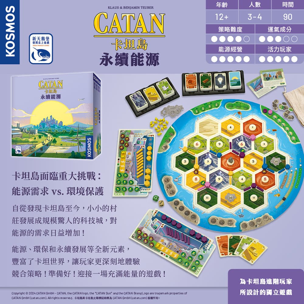 【新天鵝堡桌遊】卡坦島：永續能源, , large