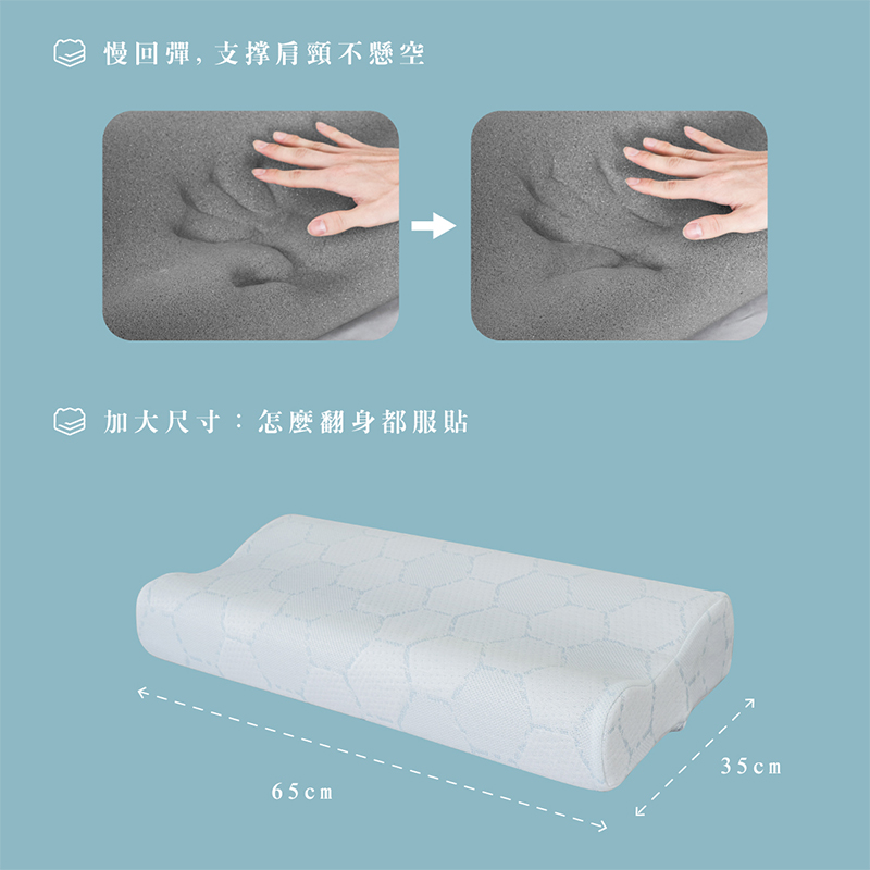 Antibacterial Memory Pillow, , large