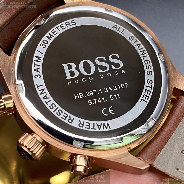 [TIMEMASTER] BOSS watch, 44mm, HB1513604, , large
