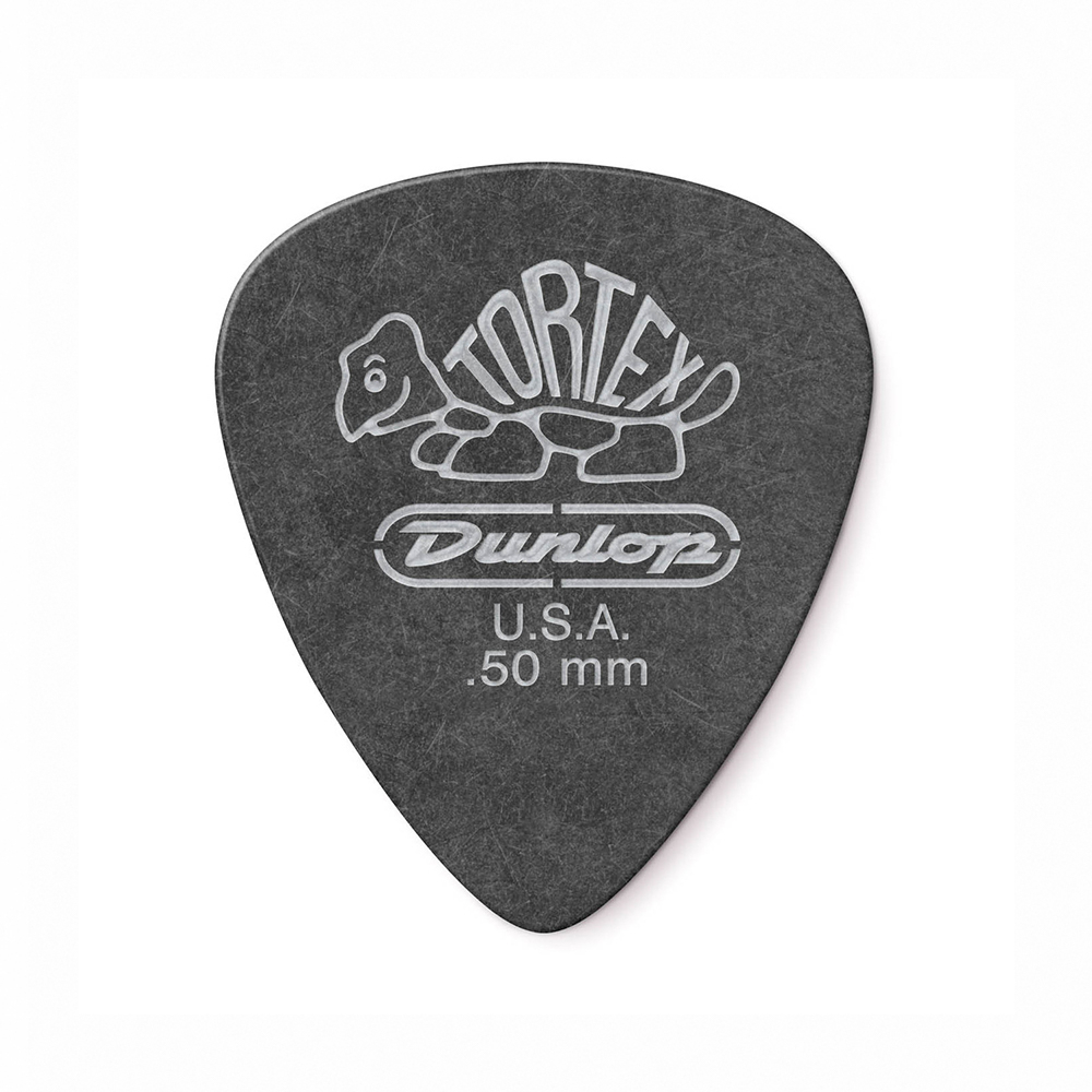 Jim Dunlop Tortex Pitch Black Standard 488R 0.50mm Pick, , large