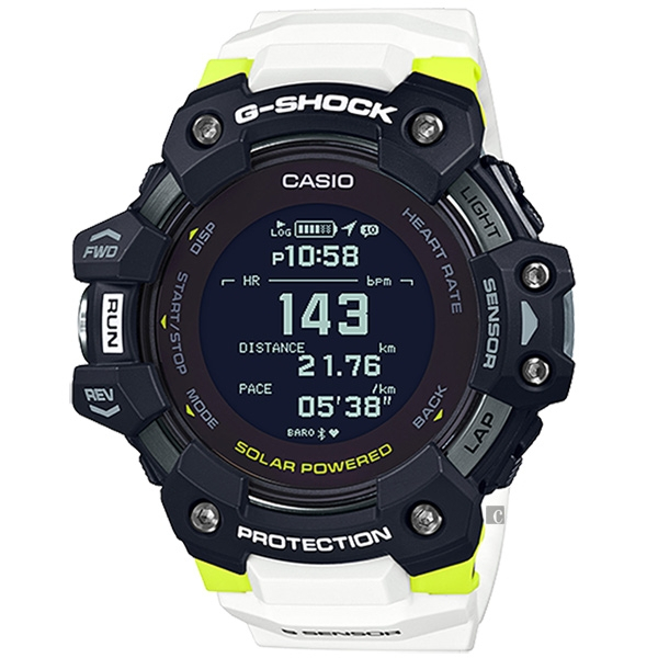 CASIO 卡西歐 G-SHOCK 心率偵測 x GPS定位 智能手錶-55mm GBD-H1000-1A7, , large