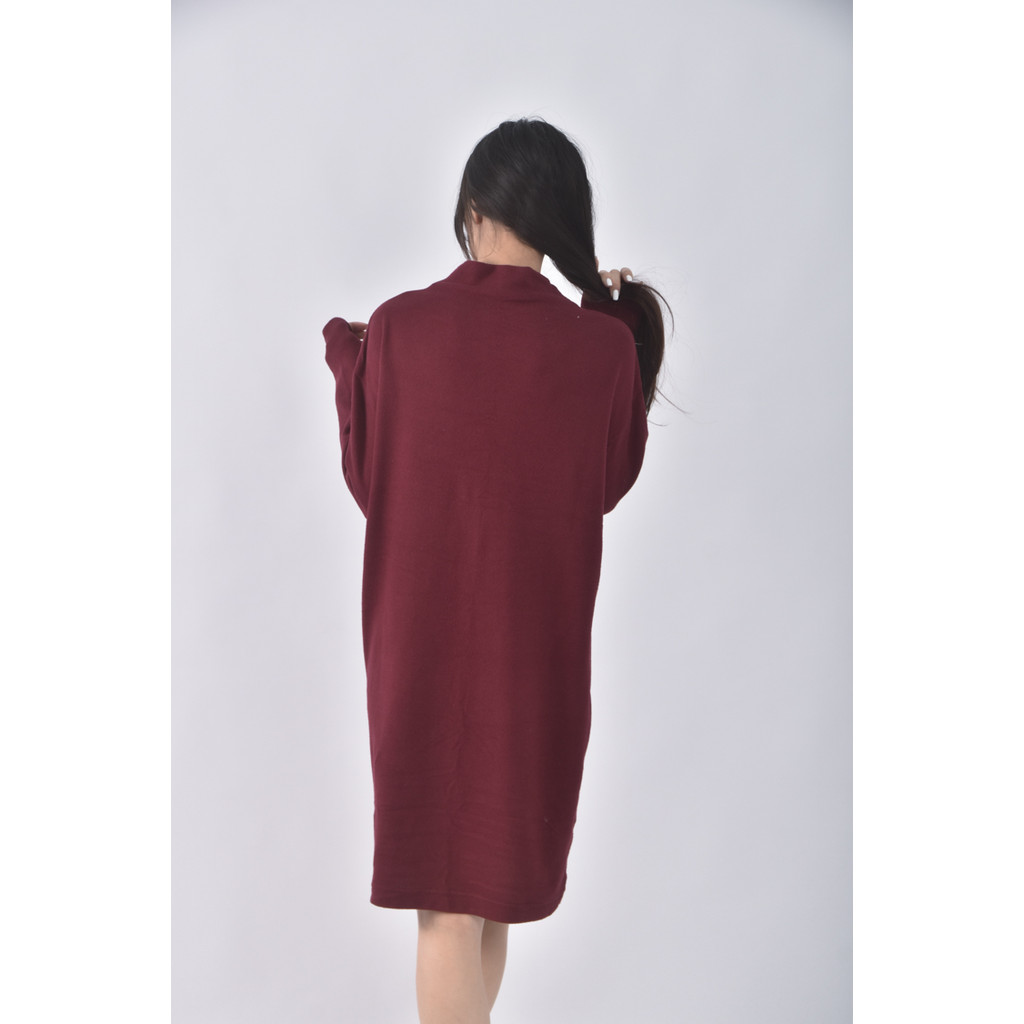 (M) unique高領紅色洋裝二手衣, , large