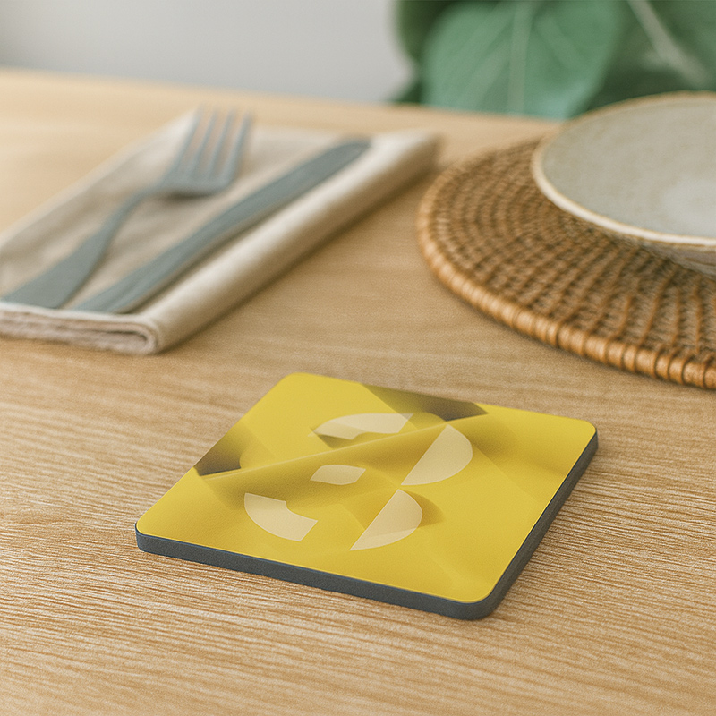【Monster】 My Number Rhyme Soft Diatomaceous Earth Absorbent Coaster – Lucky Number Series (10x10cm) – 3, , large