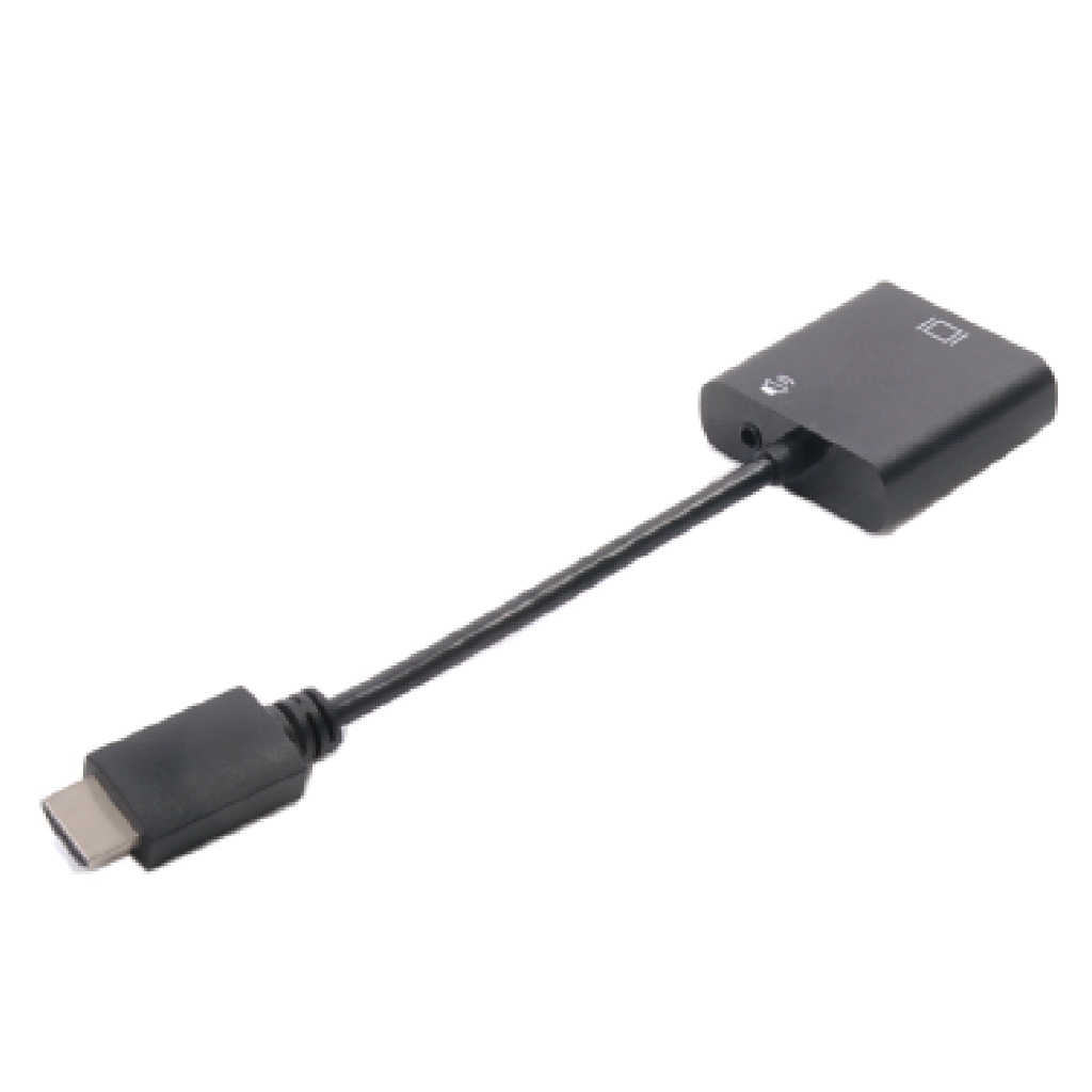 昌運監視器 HANWELL HV101A HDMI轉VGA+Audio訊號轉換線器 不需外接電源, , large