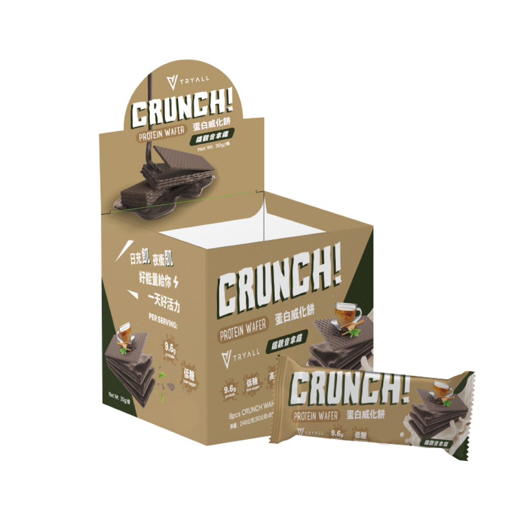[饌元]Tryall蛋白酥脆威化餅-鐵觀音拿鐵, , large
