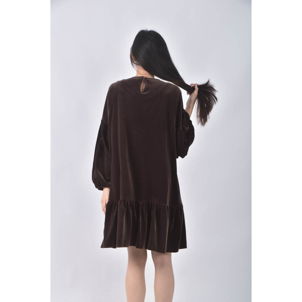 (2XL) around j寬鬆棕色洋裝二手衣, , large