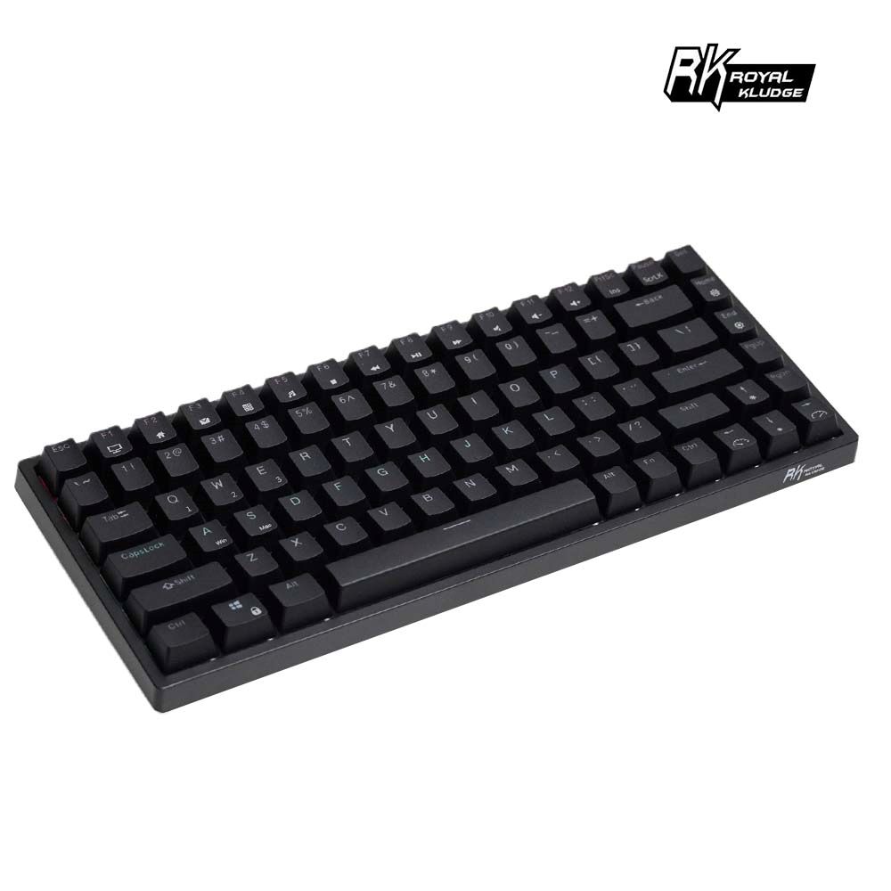 [樂維科技]RK84 75% 藍牙三模無線機械鍵盤 茶軸 RGB 黑色, , large