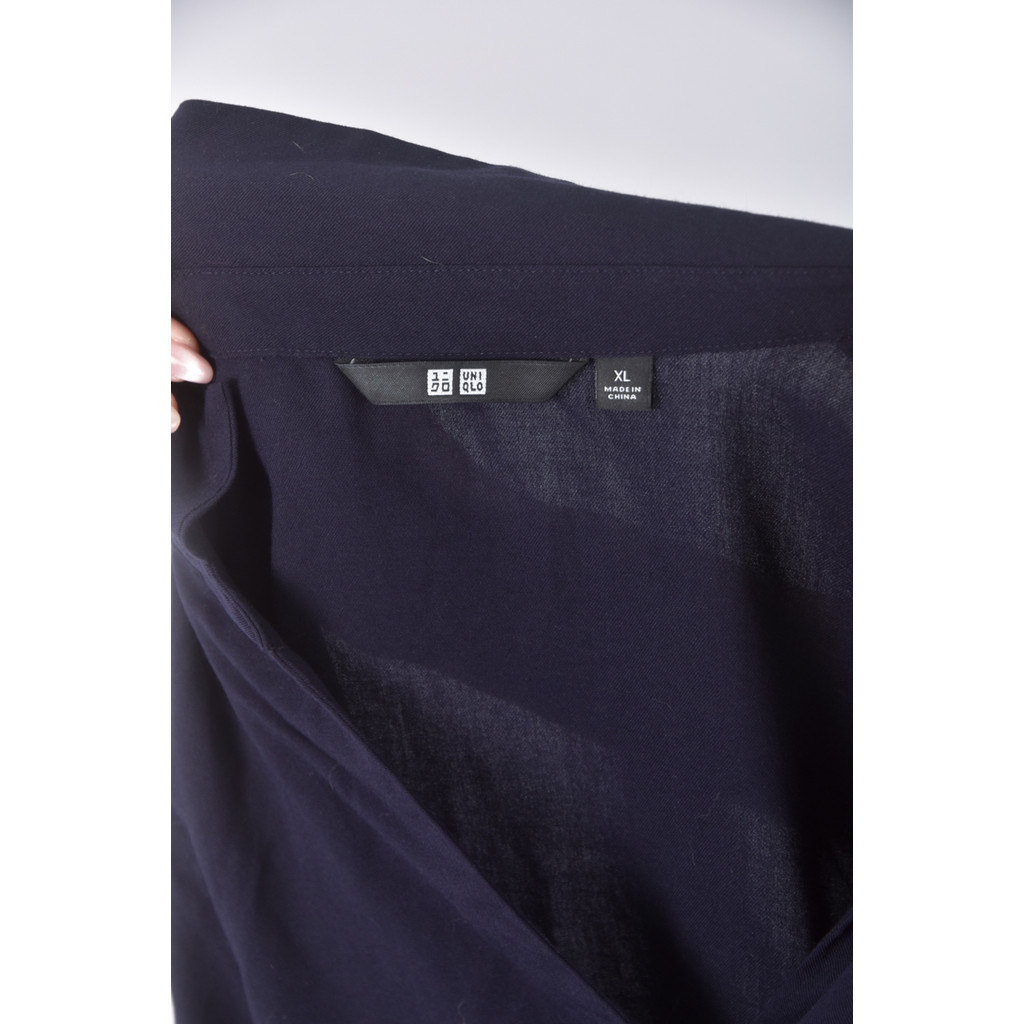 (XL) uniqlo質感藍色長袖上衣二手衣, , large