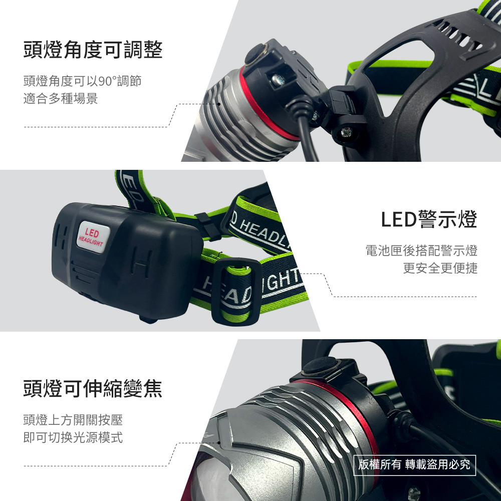 實用牌激光砲頭燈 PR-AH30W01 高亮度 三段光源 超省電設計停電 登山 施工必備, , large