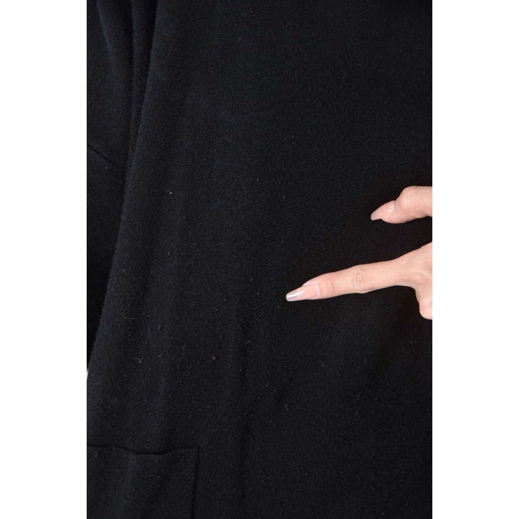 (XL) niceioi寬鬆黑色長袖上衣二手衣, , large