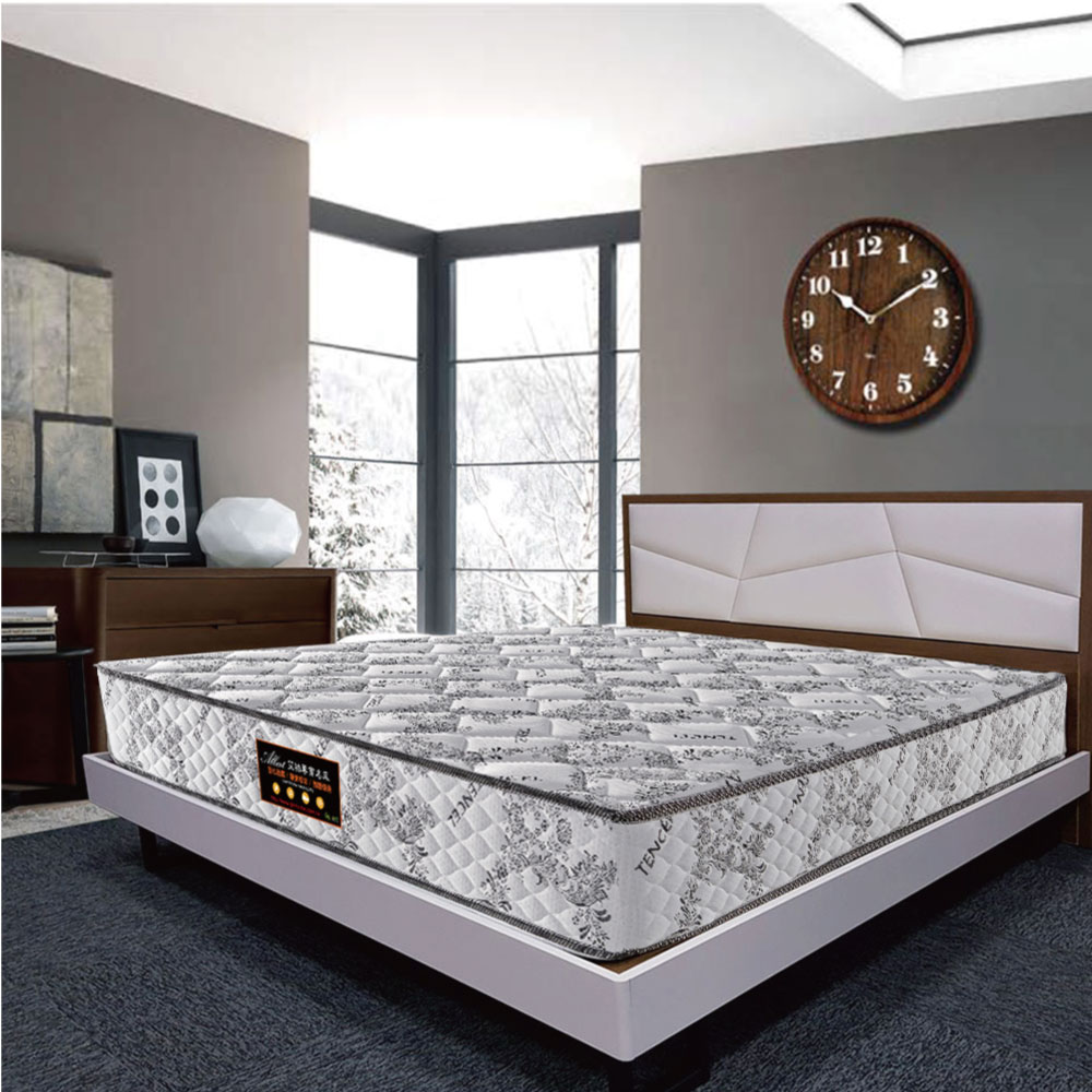 【文創集】抗菌天絲護邊獨立筒床墊-3.5尺單人, , large