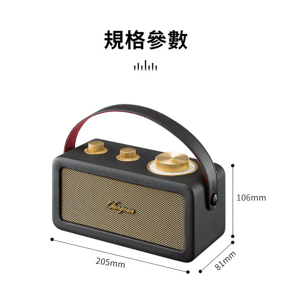 山進 SANGEAN FM調頻 木質皮革 藍牙攜帶喇叭 RA101, , large