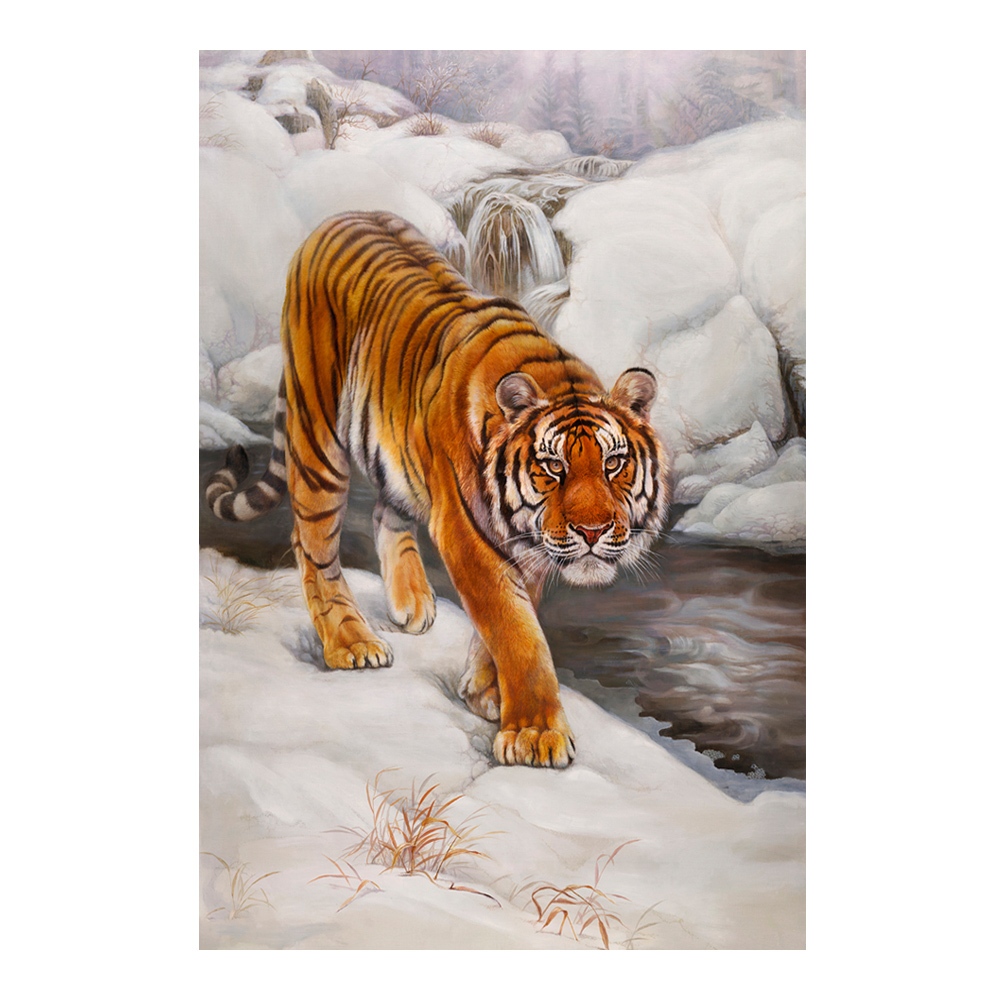 【御畫房】王者雄風 國家一級畫師手繪油畫60&times;90cm(VF-107), , large