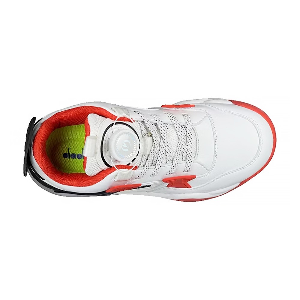 DIADORA迪亞多那 陸戰隊大童籃球鞋 童運動鞋 童鞋 寬楦 輕量 保護後跟 減震 穩定 抗菌 除臭 白黑紅 黑綠桔, , large