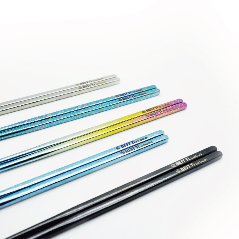 【純鈦冰晶長筷】鈦筷 環保筷 鈦筷子 餐具 鈦餐具 攜帶餐具&nbsp;環保餐具 露營餐具 冰晶 方筷 長筷子 便攜餐具, , large