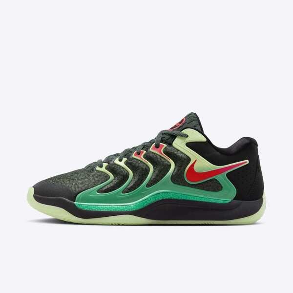 [Kixpress] Nike KD17 EP 男 籃球鞋 運動 實戰 球鞋 杜蘭特 緩震 氣墊 萬聖節 黑綠 [FJ9488-002], , large