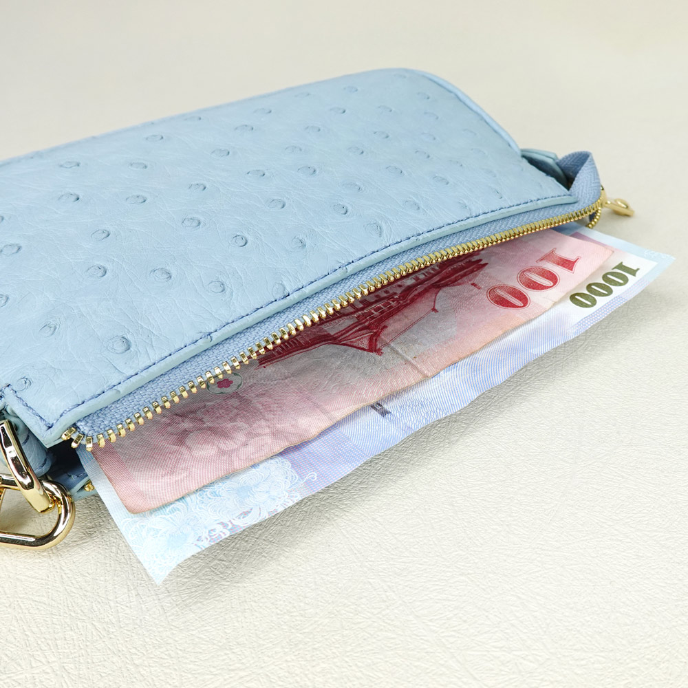 【M2nd】Ostrich Pochette, , large