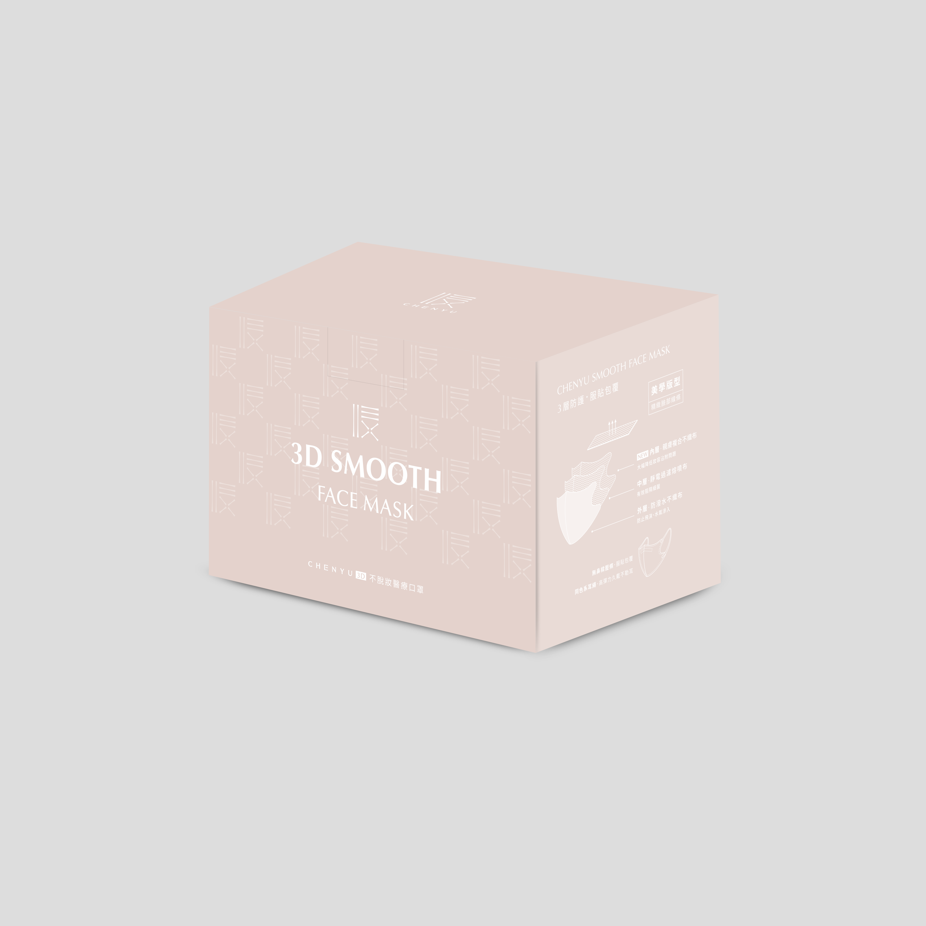 CHENYU 3D MAKEUP TRANSFER PROOF FACE MASK 30Piece, , large