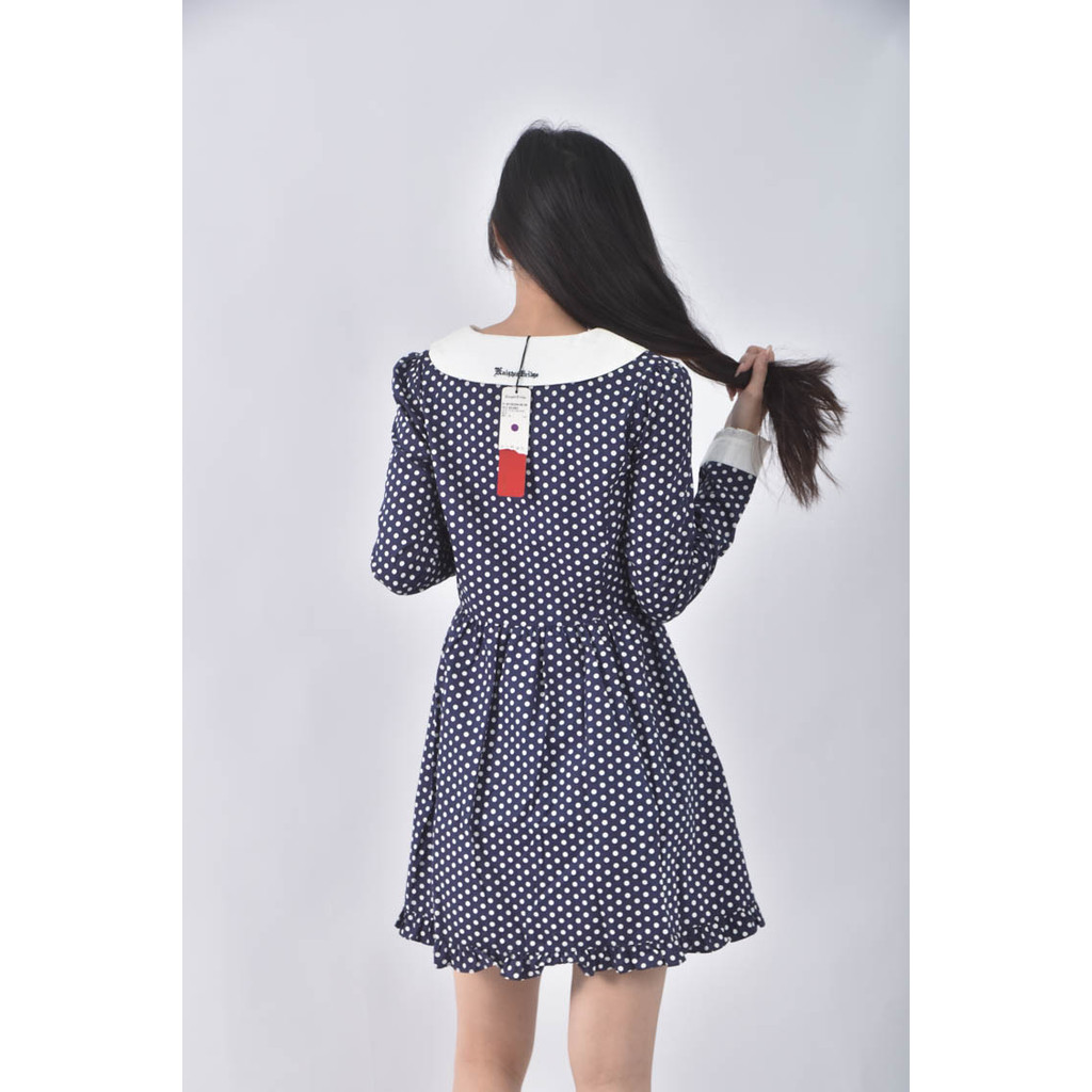 (S) knights bridge點點藍色洋裝二手衣, , large