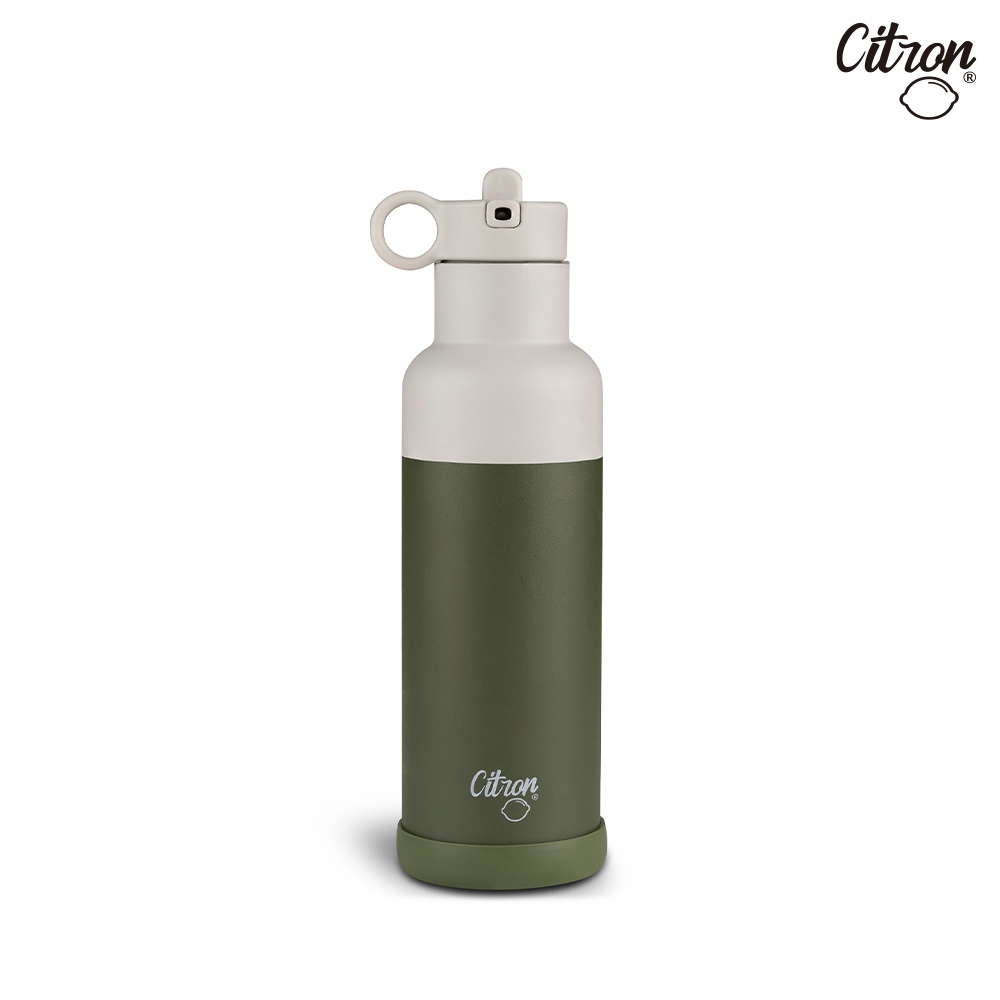 官方直營 【Citron】三層保溫瓶_500ml_森林綠, , large