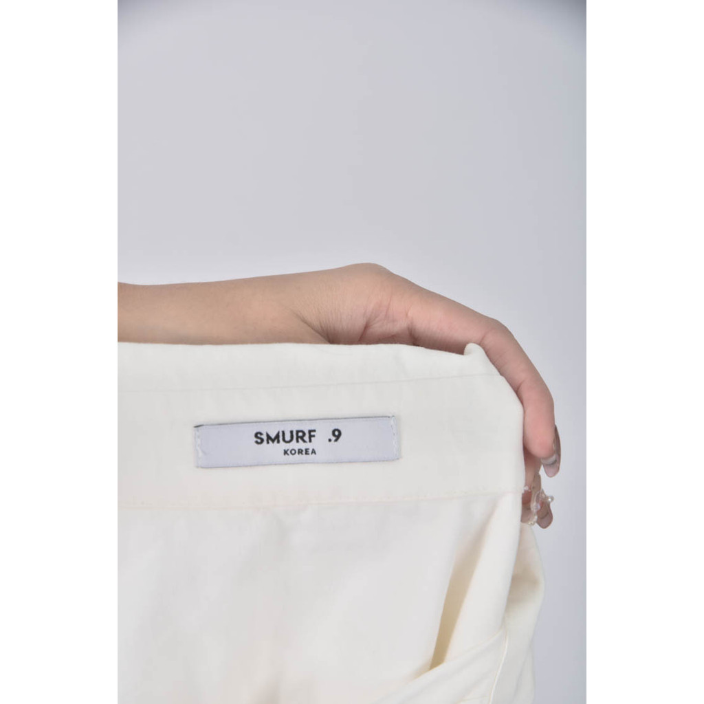 (XL) sumerf 9質感素面白色長袖上衣二手衣, , large