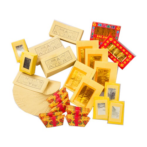 【金發財金紙】傳統豐富好兄弟含金條元寶套組(中元普渡專用) 品號：2801085, , large