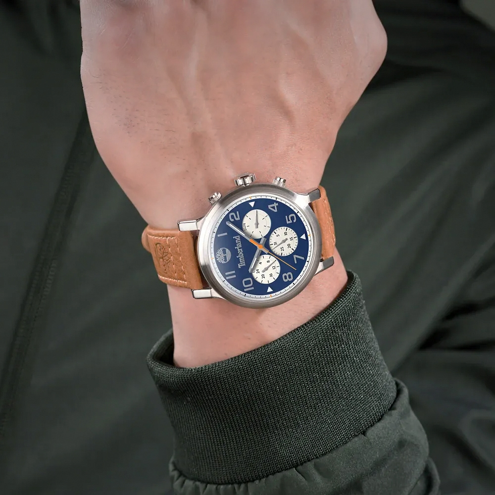 Timberland 天柏嵐 三眼多功能手錶-46mm TDWGF0028904, , large