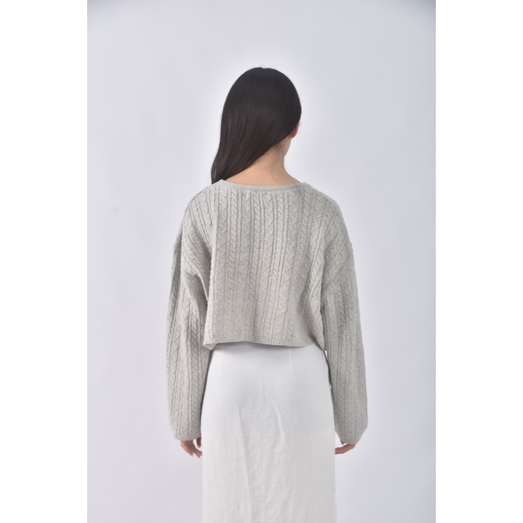 (F) egg修身短版排扣綠色綁帶外套二手衣, , large