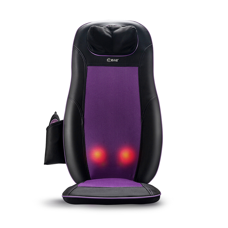 【MOLIJIA】M619 Magic Master Multifunctional Back and Shoulder Massage Chair Cushion-Luxurious Purple, , large