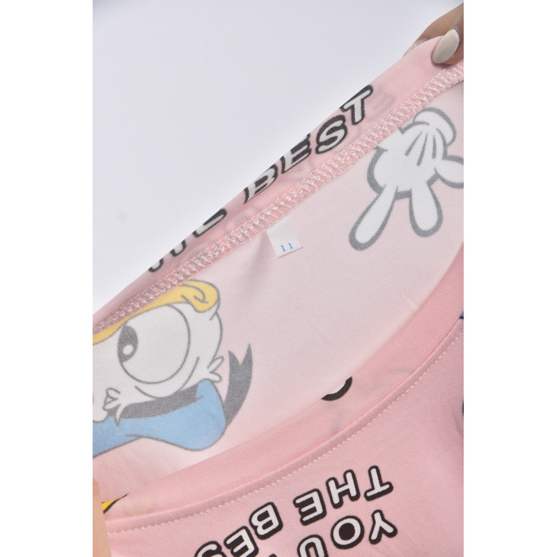 (XL) 米奇唐老鴨粉色短袖上衣二手衣, , large