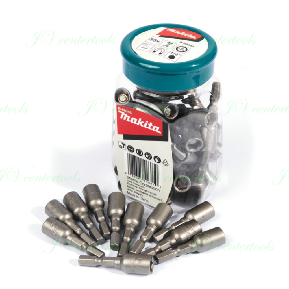 MAKITA牧田 B-68345 1/4"磁性起子套筒組50入