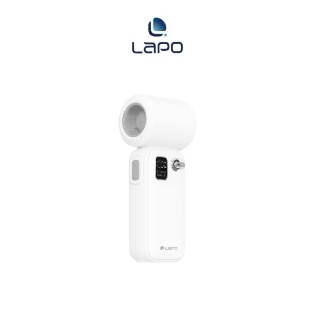 【Leo手機周邊專賣店】LaPO 迷你渦輪隨身風扇 / 白色, , large