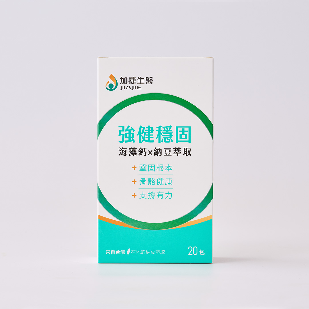 [加捷生醫] 強健穩固 海藻鈣x納豆萃取粉包 三入組, , large