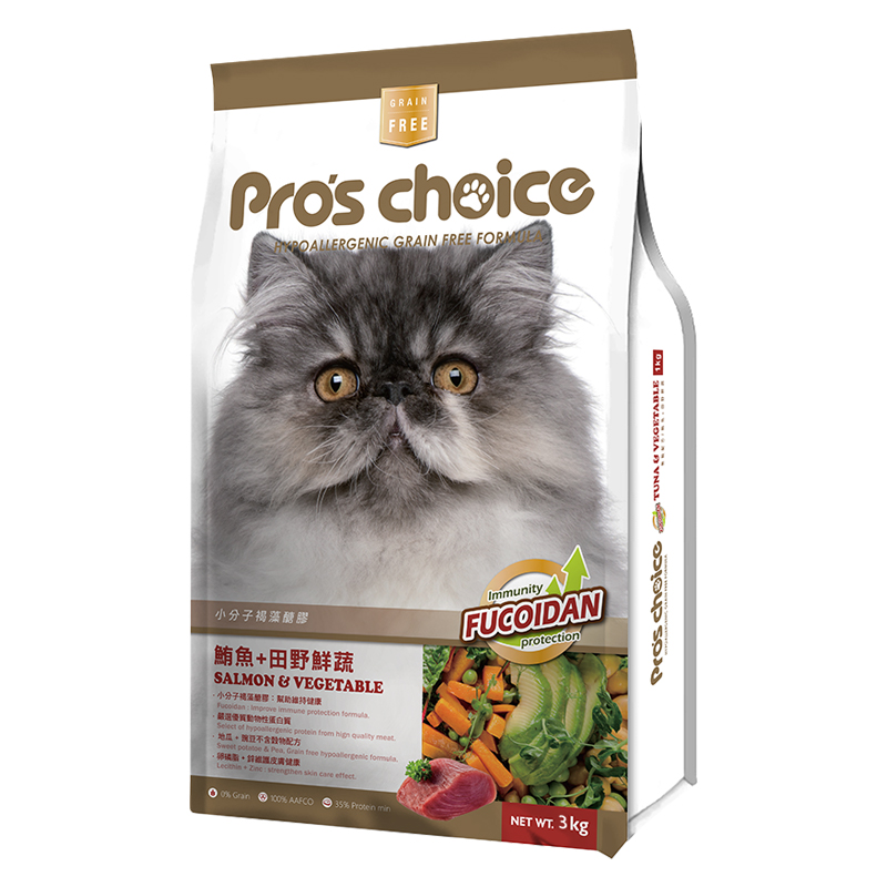 【Pro’s Choice 博士巧思】無穀貓食3kg-鮪魚+田野鮮蔬, , large
