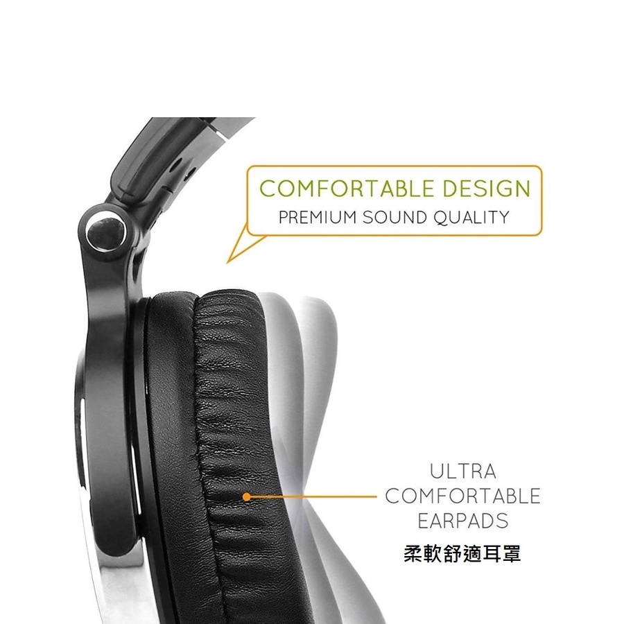 OneOdio Studio Pro 10 DJ監聽耳機(黑), , large