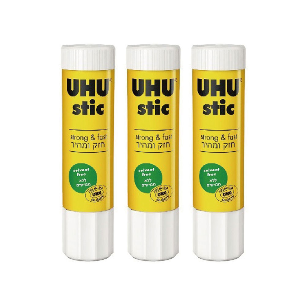 【德國 UHU】口紅膠 中 21g 無毒性 3支 /組 UHU-003(德國製), , large