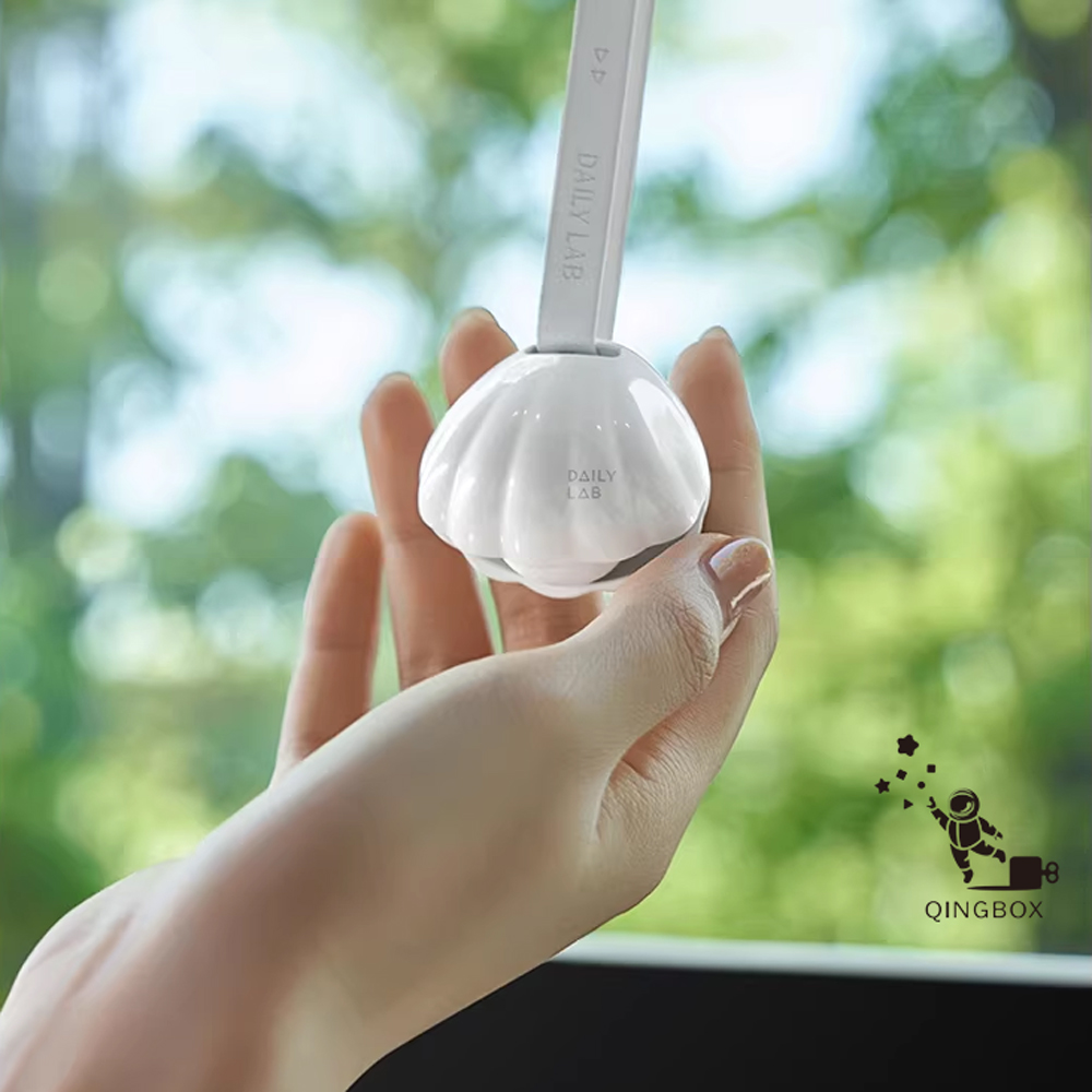 Daily Lab LQ DLXFK4010貝殼系列香氛掛飾車載香氛3 in 1混合香氣套裝 女王貝粉綠色, , large