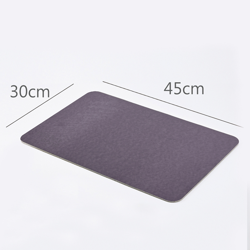 【Monster】 Soft Diatomaceous Earth Absorbent Sink Draining Mat (45x30cm) – Blue Violet, , large