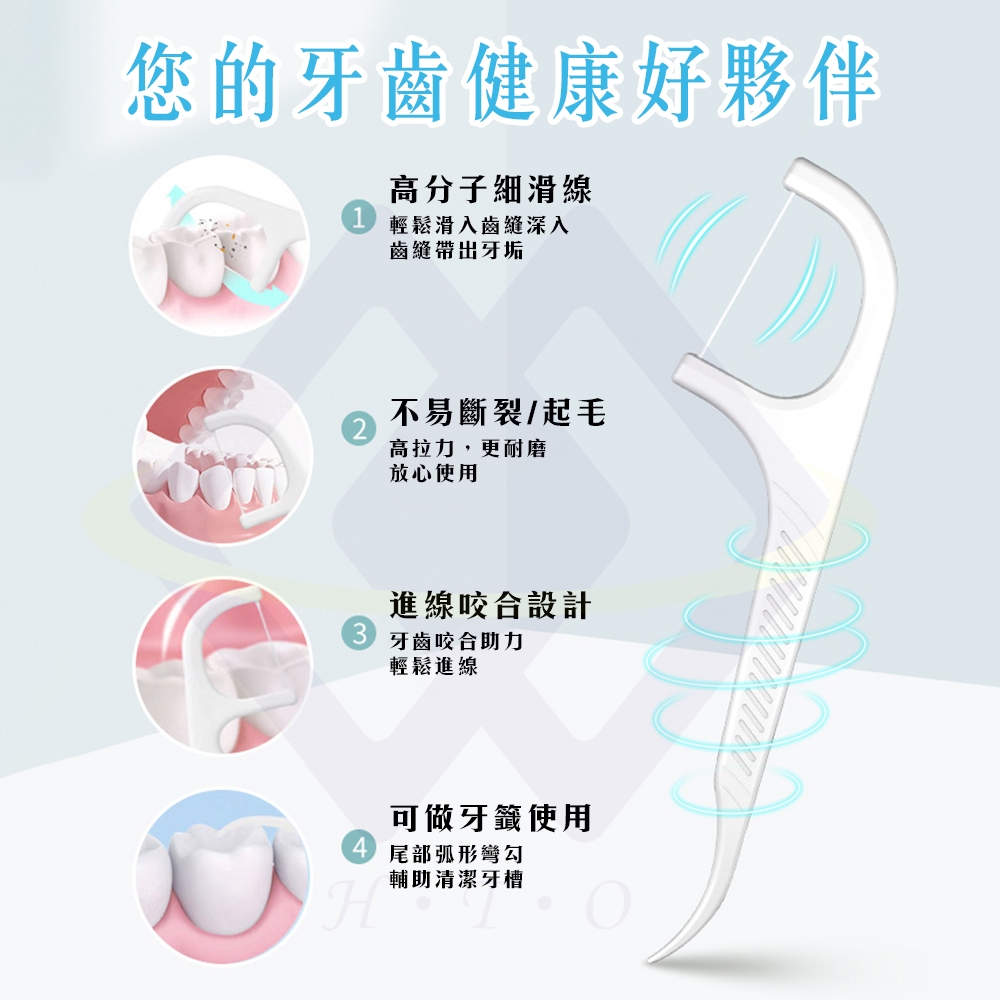 【禾統】獨立包裝極細護理牙線棒 / 獨立包裝100入/包 / 1包 (細滑護理牙線棒 牙線棒 牙線 牙線盒 獨立包裝牙線 牙線棒盒裝 單支), , large