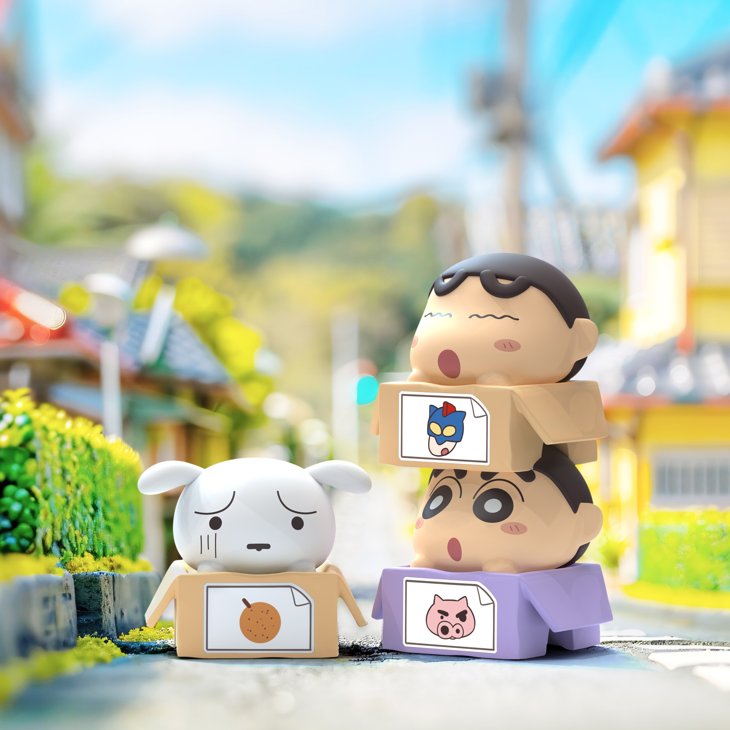 【際洋文化】蠟筆小新趣味紙箱疊疊樂盲盒, , large