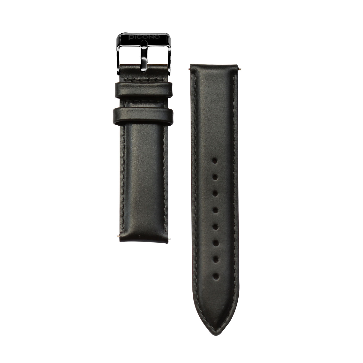 【PICONO】Te amo collection black leather strap couple watch-Men / JE-12101, , large