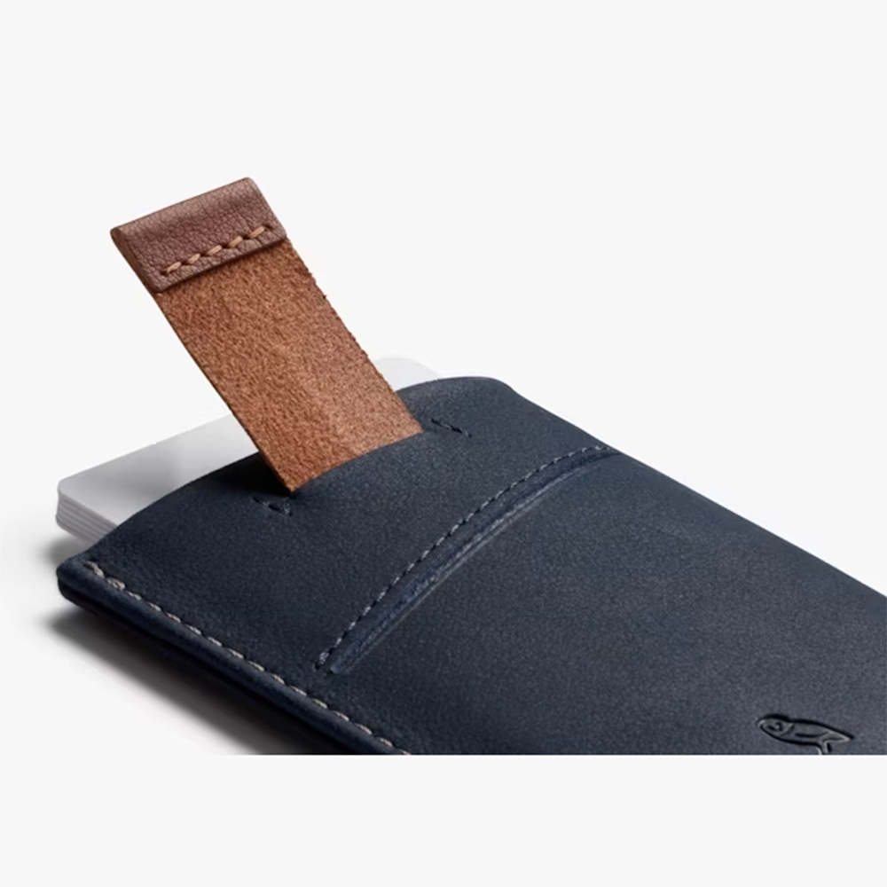 Bellroy 超薄皮夾 卡夾 優質皮革-深海藍, , large