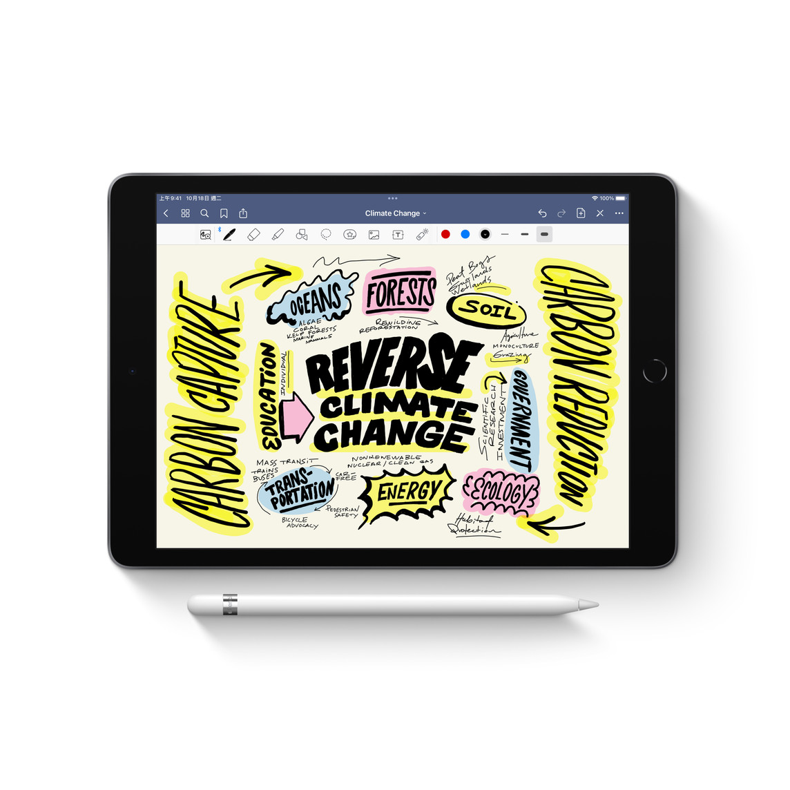 APPLE Pencil  (一代)  含USB-C轉接器 專用觸控筆 _ 原廠公司貨 (MYQW33TA/A), , large