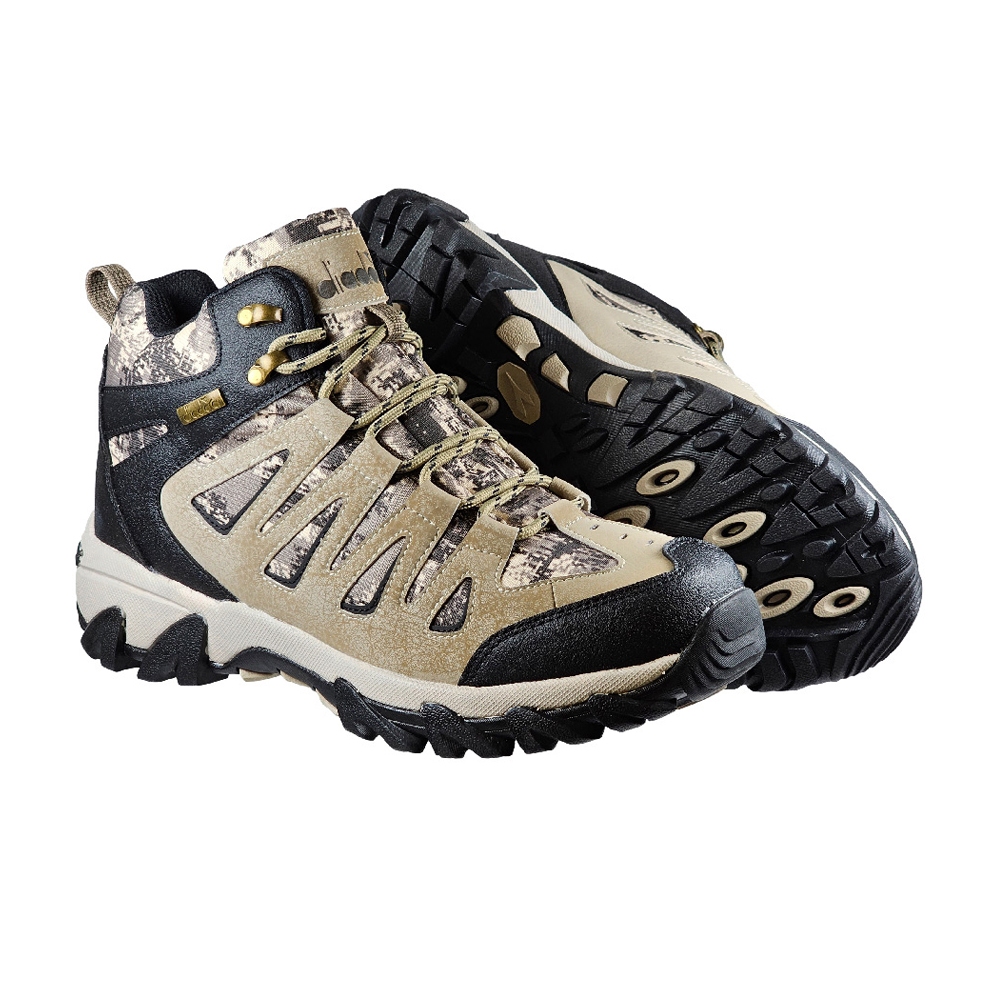 DIADORA迪亞多那 抗水機能越野鞋 男運動鞋 男鞋 登山鞋 防水 寬楦 足弓支撐 緩衝 吸震 耐磨 止滑 軍綠 卡其, , large