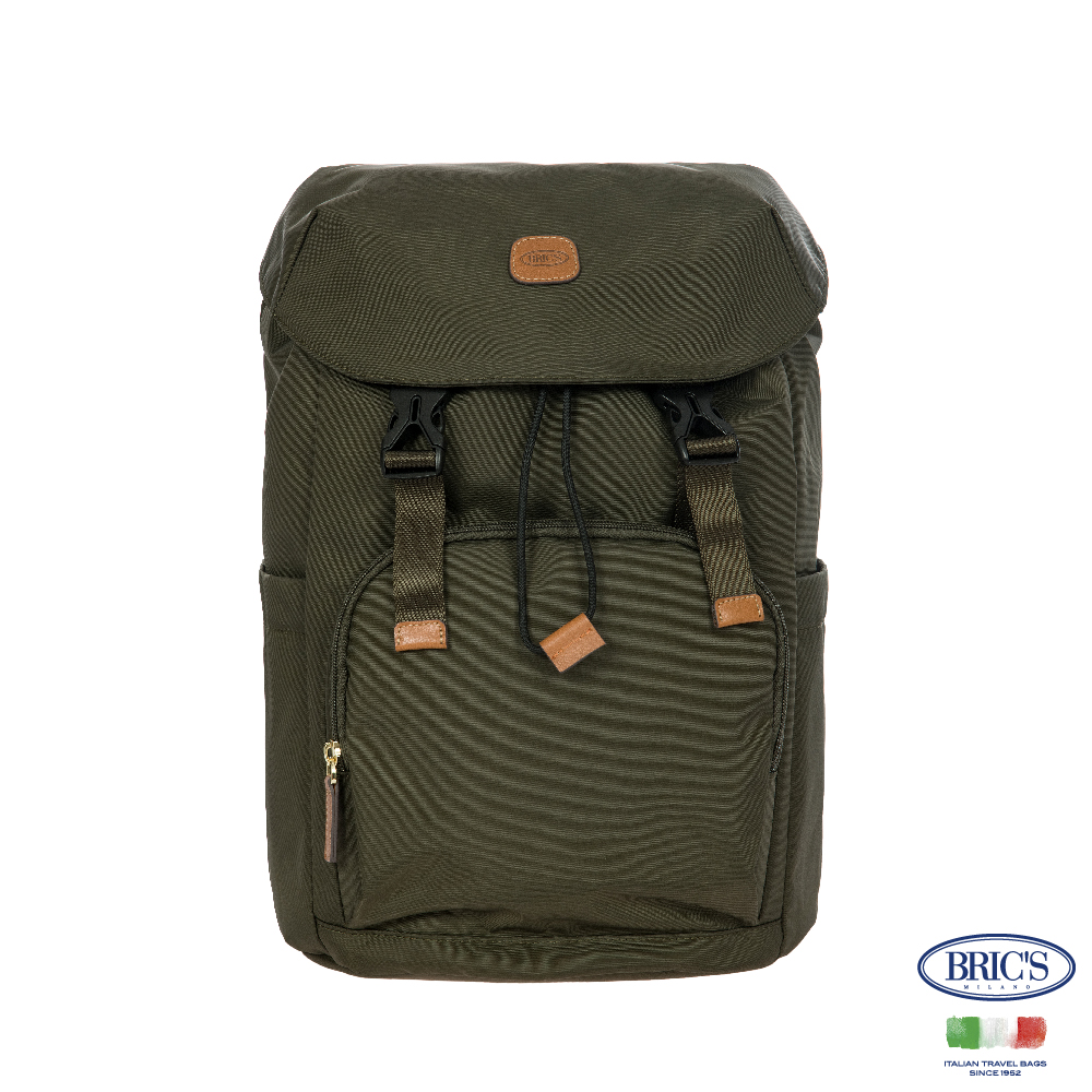【Bric's】 X-collection 大開口旅行後背包 BXL40594 - 橄欖綠, , large