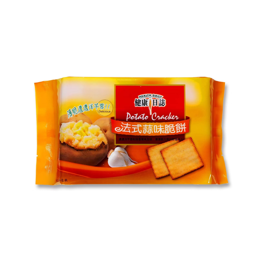 POTATO CRACKERS(GARLIC FLAVOUR), , large