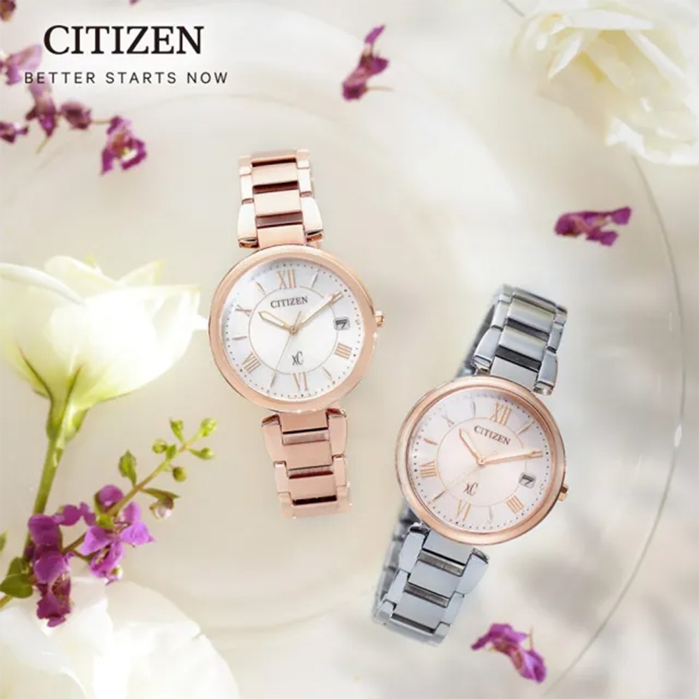 CITIZEN 星辰 XC 光動能亞洲限定女錶 EO1192-59A, , large