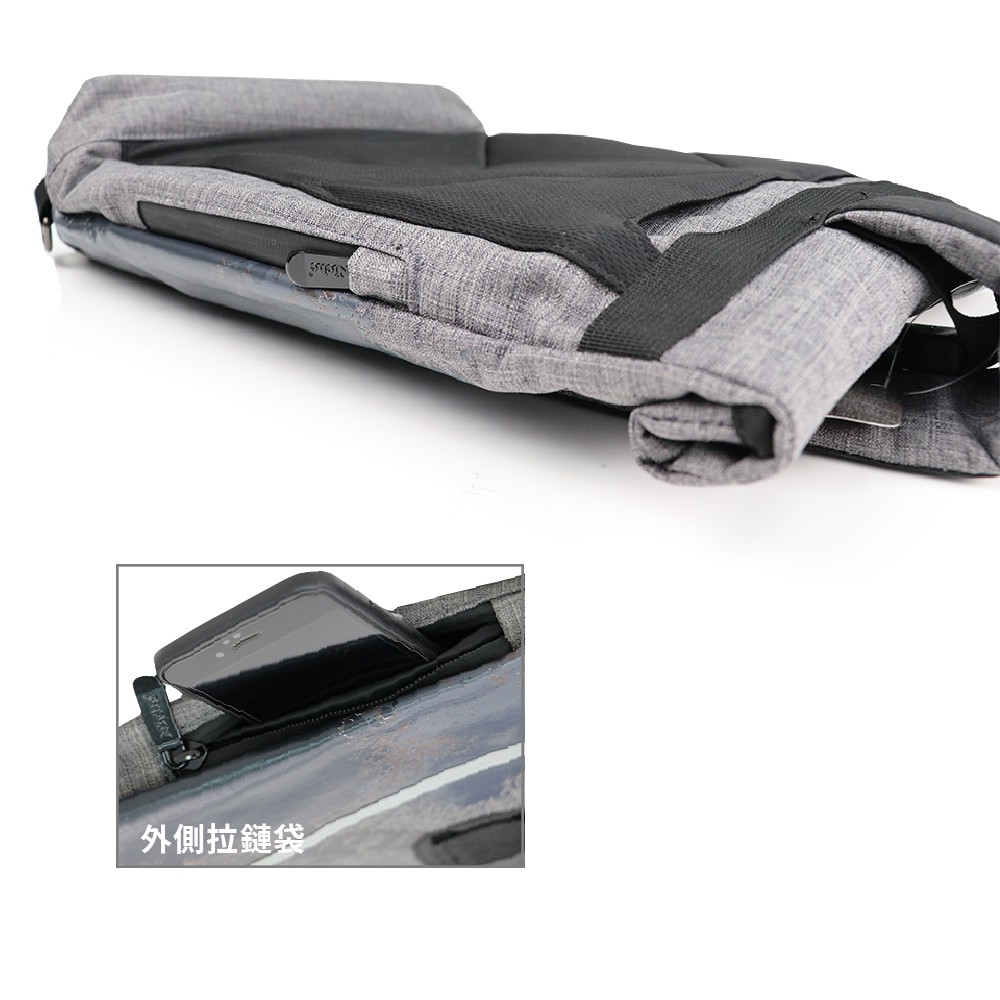 【Niche 樂奇】捲摺式單肩後背包 N-5206 防水跨肩背包 戶外休閒斜肩背包, , large