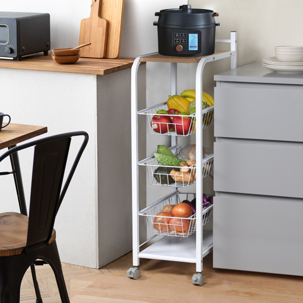 《C&B》廚房隙縫收納五層置物架推車電器架/台灣生產